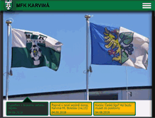 Tablet Screenshot of mfkkarvina.cz